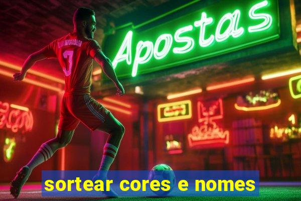 sortear cores e nomes